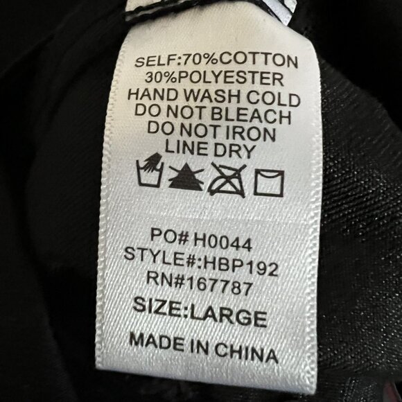 Hunter & Brown Women Relaxed Straight Leg Black Cargo Pants Large High Rise NWT - Picture 6 of 10